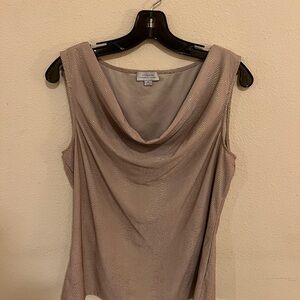 Tahari Cowl Neck Sleeveless Top